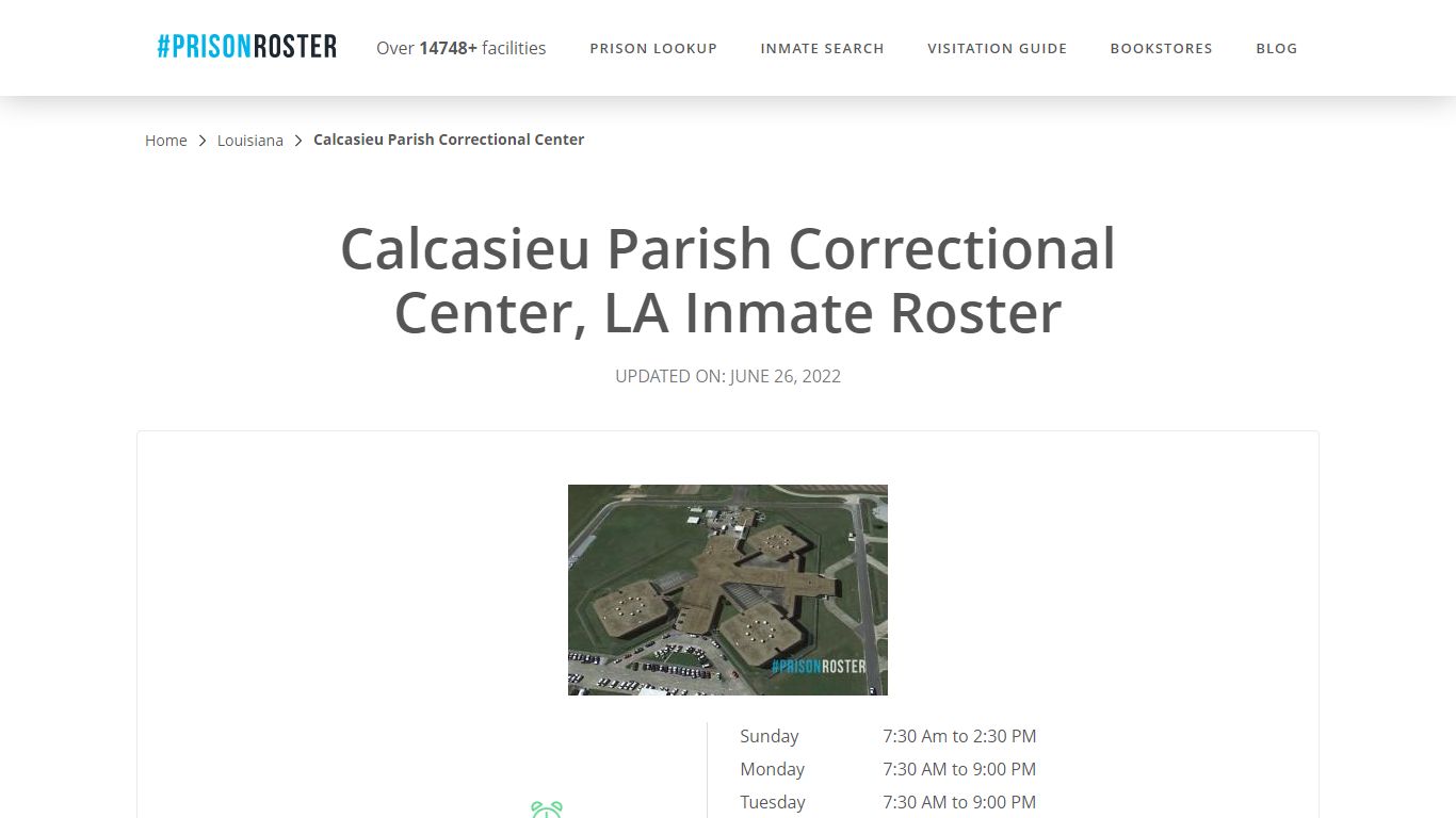 Calcasieu Parish Correctional Center, LA Inmate Roster
